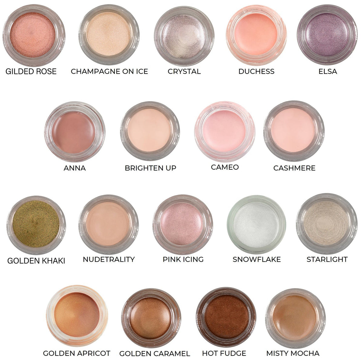 Golden Caramel Any Wear Creme - A Waterproof Multi-tasking creme to powder product for eyes, cheeks & lips. Can be worn anywhere