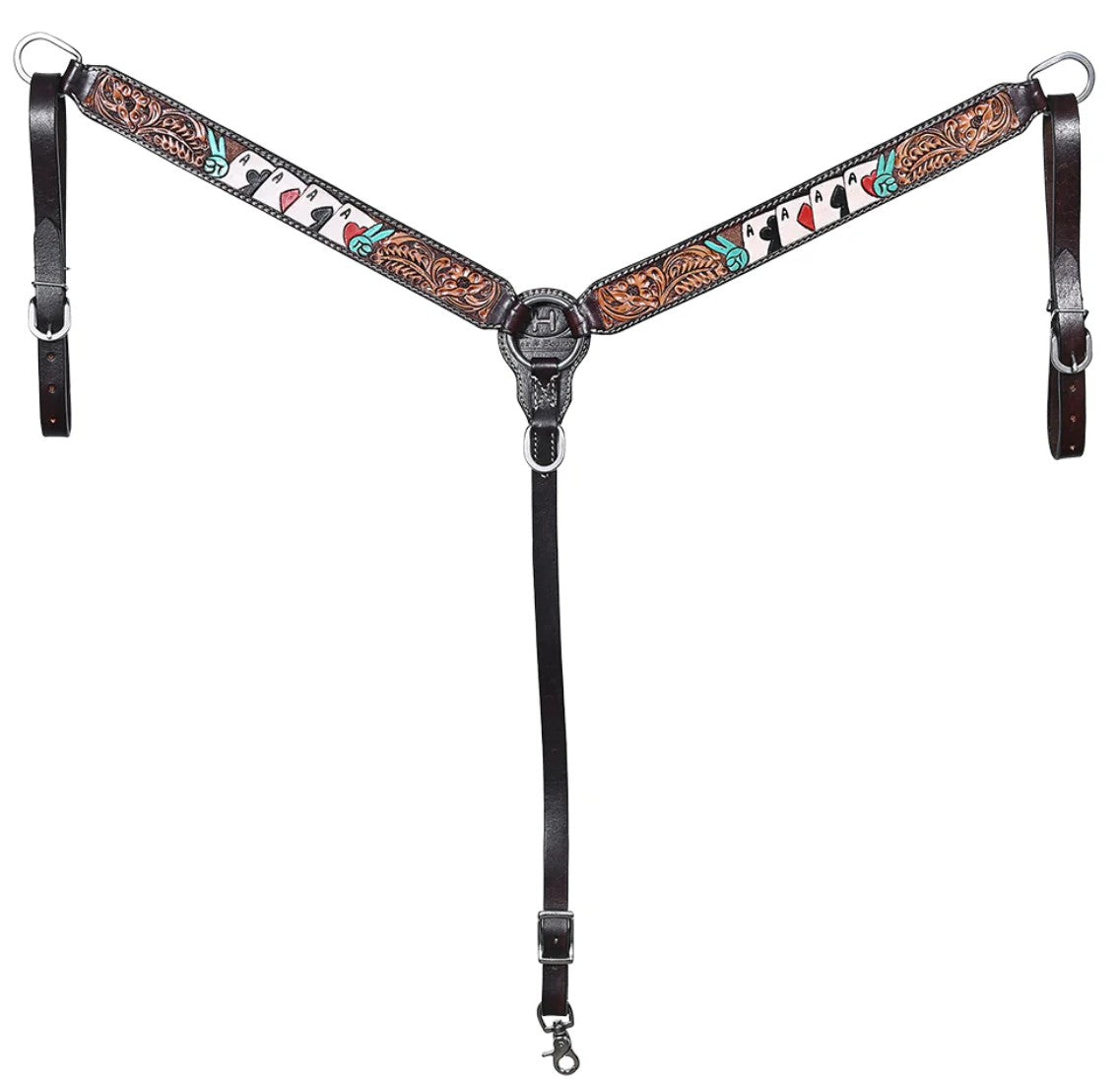 Western Leather Breast Collar