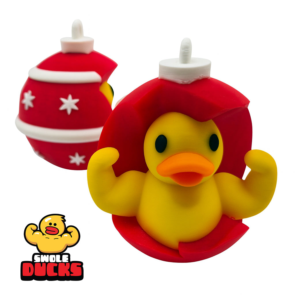 π Swole Duck Holiday Orniment: Bulb PR Swole Duck