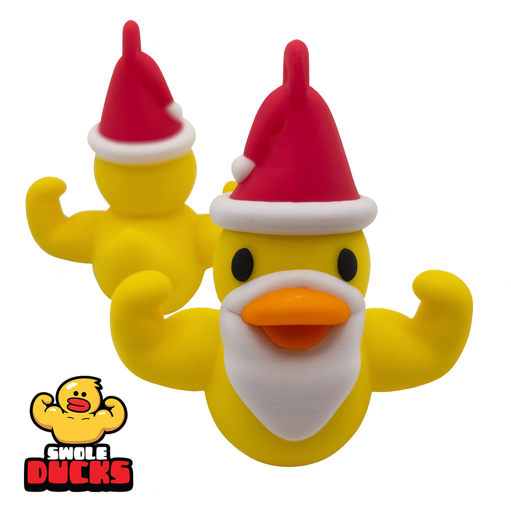 π Swole Duck Holiday Orniment: Santa