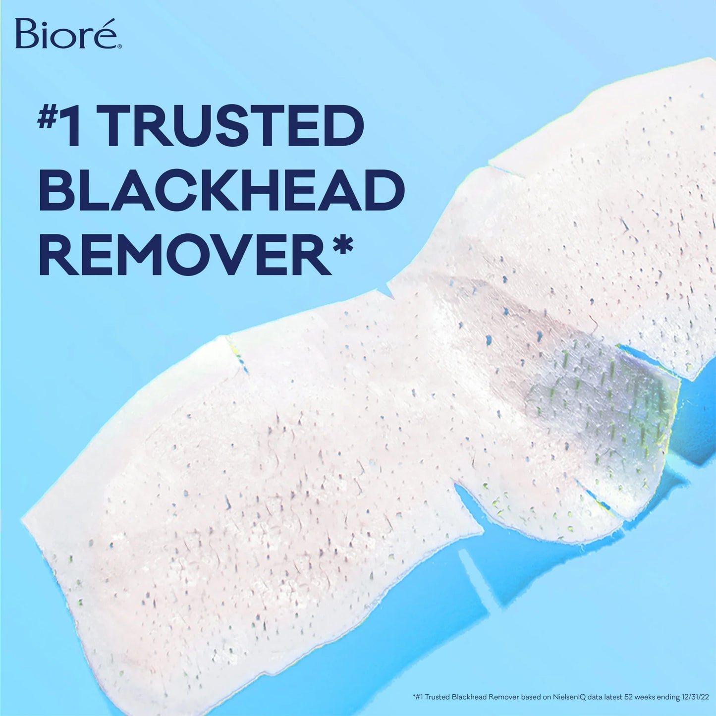 Bioré Deep Cleansing Pore Strips, Original, Blackhead Remover Strips for Skin Care, Oil Free, 8 Ct