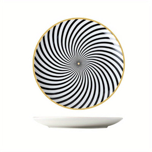 Set of 4 Ceramic 8 Salad Plates Microwave Oven Safe