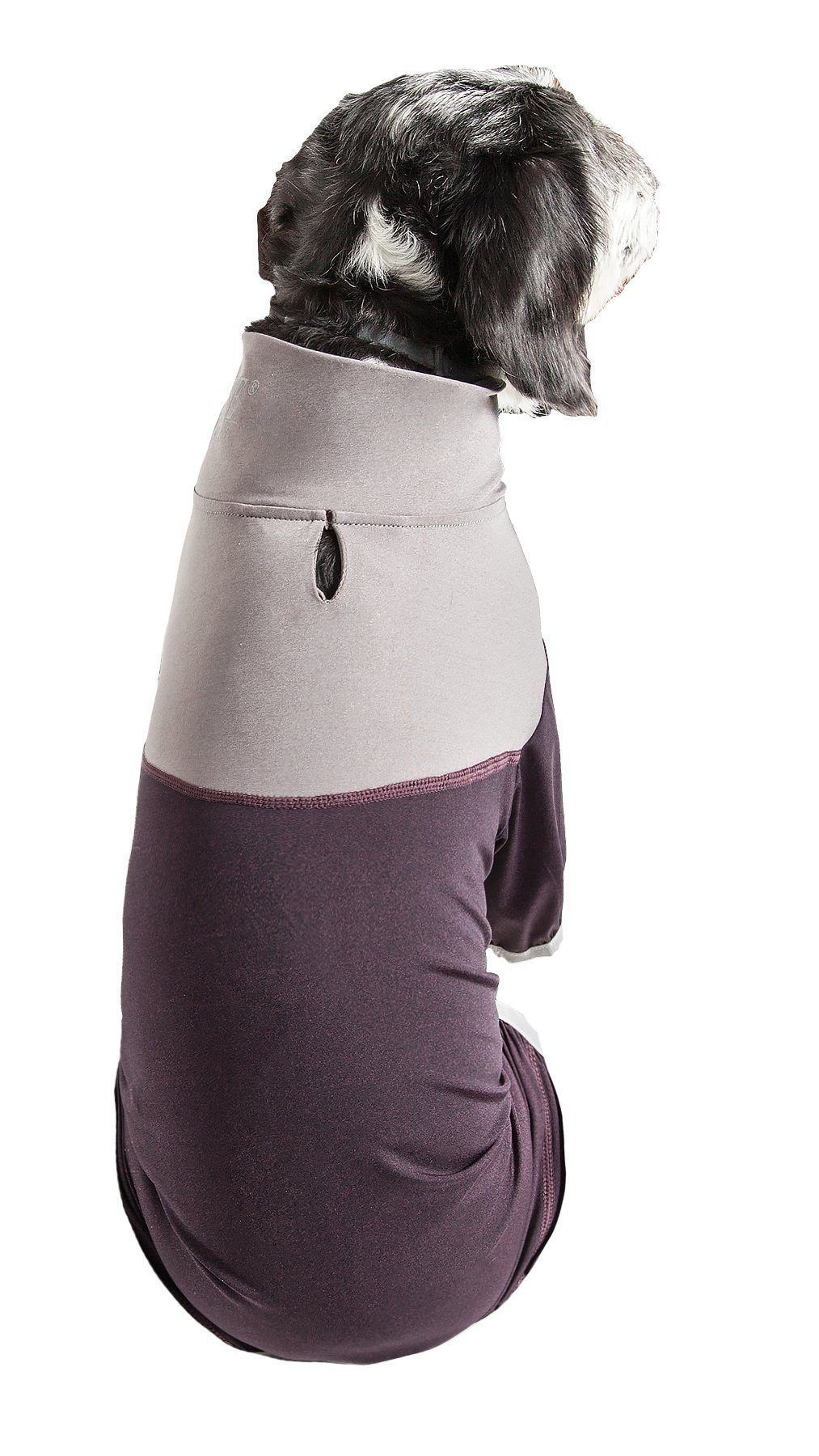 Pet Life ® Active 'Embarker' 4-Way Stretch Fitness Yoga Full Body Dog Tracksuit