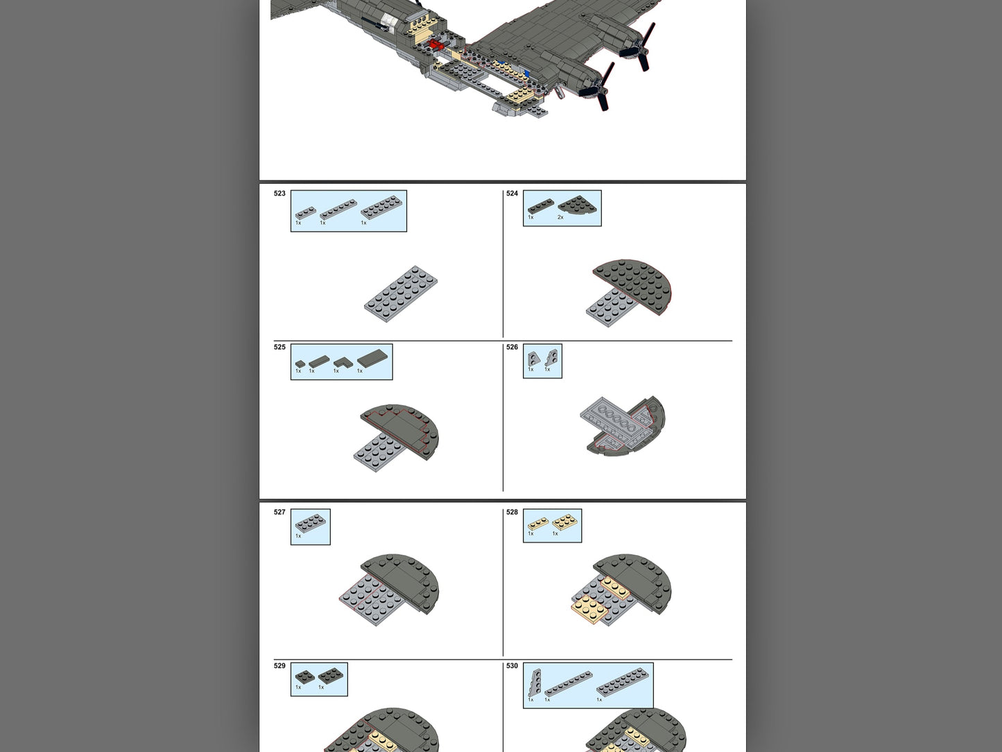 B17 Flying Fortress - Instructions Only
