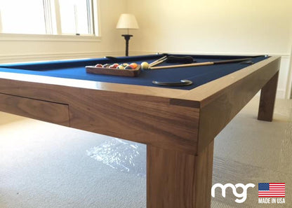 The Modern X100 Pool Table (Solid Walnut with Custom Finish)