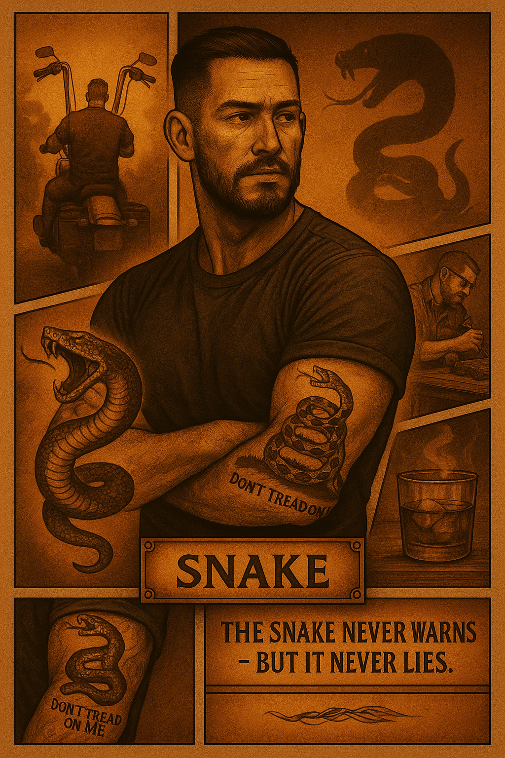 SNAKE- Vanilla Bean-Brown Sugar-Whiskey