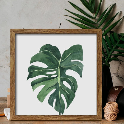 Botanical Framed Wall Decor - Green Plant