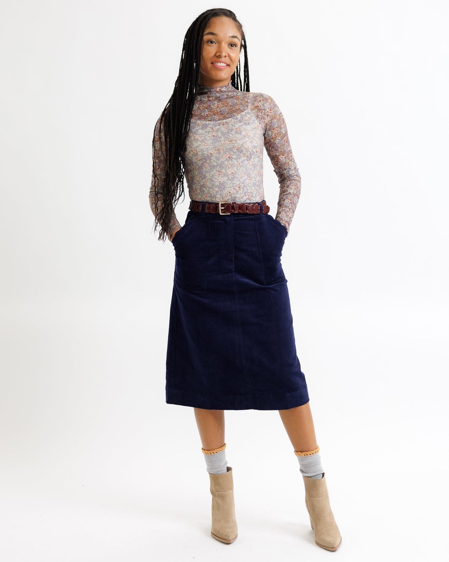 Floral Lace Layering Top