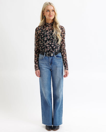 Floral Lace Layering Top