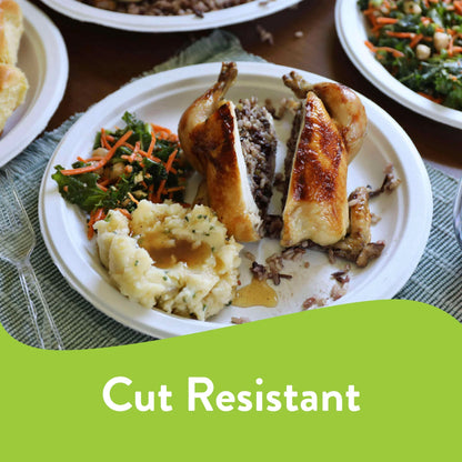 Chinet Classic Premium Disposable Paper Dinner Plates, White, 10 3/8", 80 Count