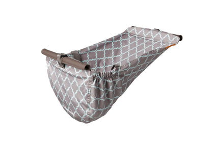 Baby Shopping Cart Hammock | Gray/Aqua