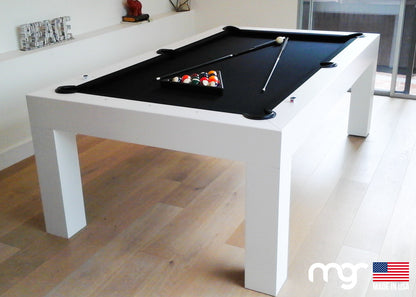 The Modern Pool Table (Maple Wood with White Finish)