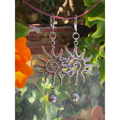 HAMMERED SUN EARRINGS