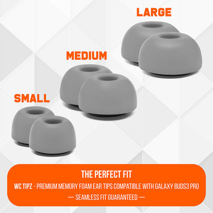 Galaxy Buds 3 Pro Memory Foam Ear Tips - WC TipZ Galaxy