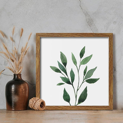 Botanical Framed Wall Decor - Green Plant