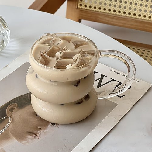 Modern Wavy Glass Cups