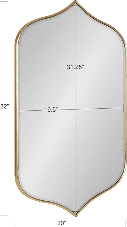 Irregular Gold Wall Mirror – Modern Vertical or Horizontal Decor