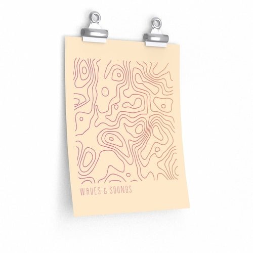 Waves and Sounds Music Poster – Premium Matte Wall Art Print