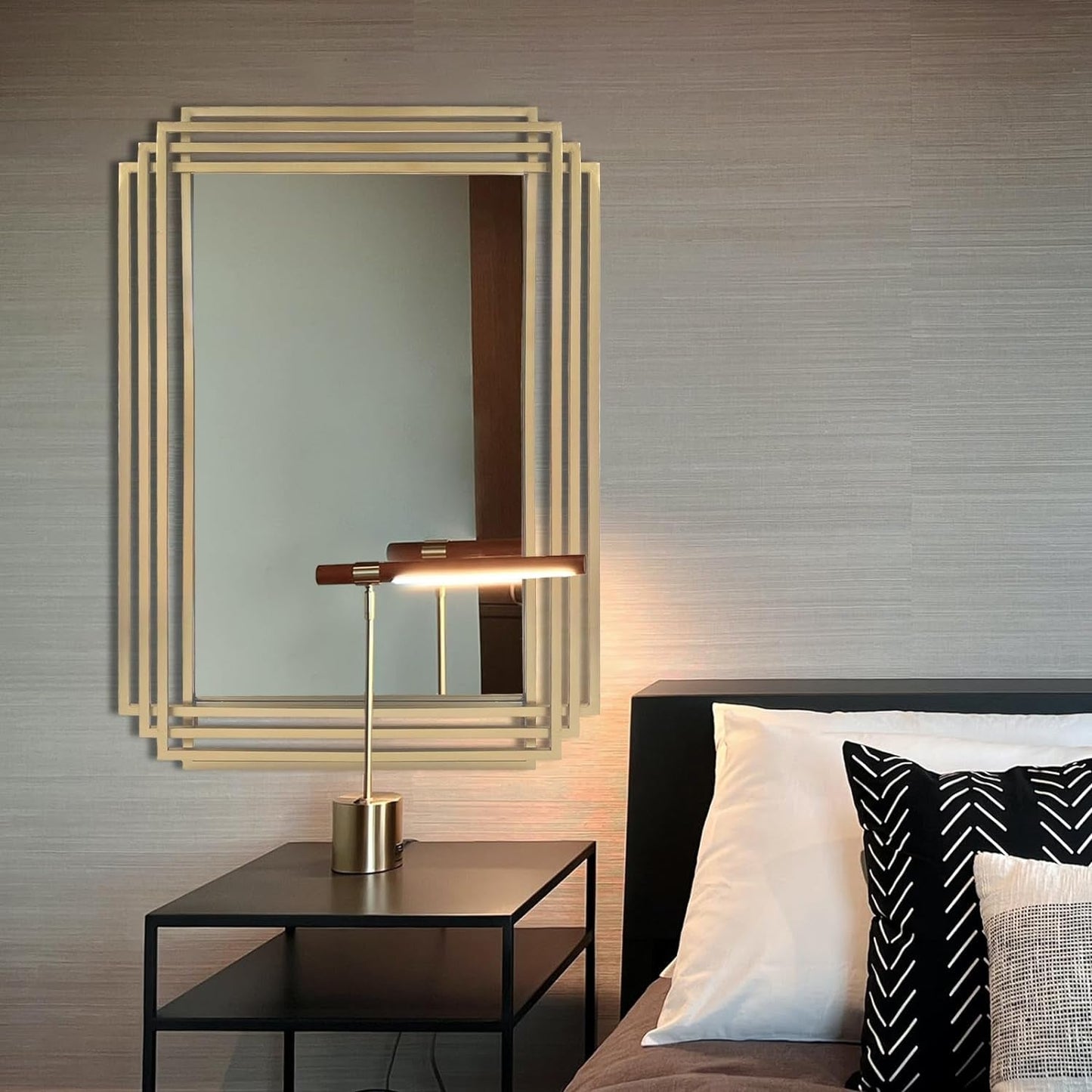 Brushed Gold Wall Mirror 24x36