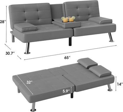 Modern Convertible Futon Sofa Bed – Comfort, Style & Functionality