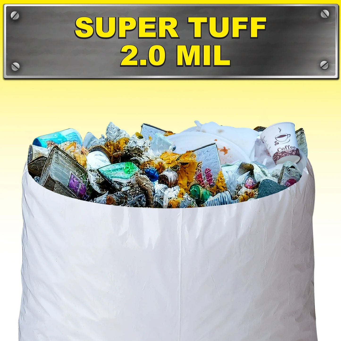 Brute Super Tuff® Compactor Trash Bags, 20 Gallon, 20 Bags (Twist Tie)