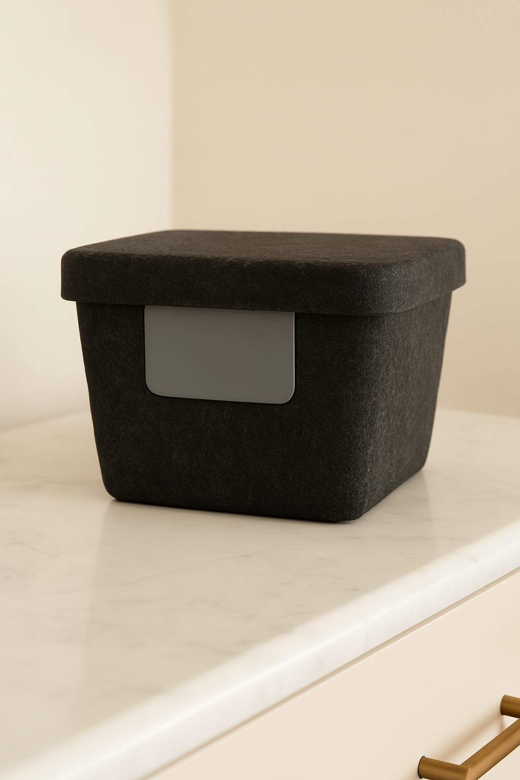 The Sculpted Bin - Petite with Lid