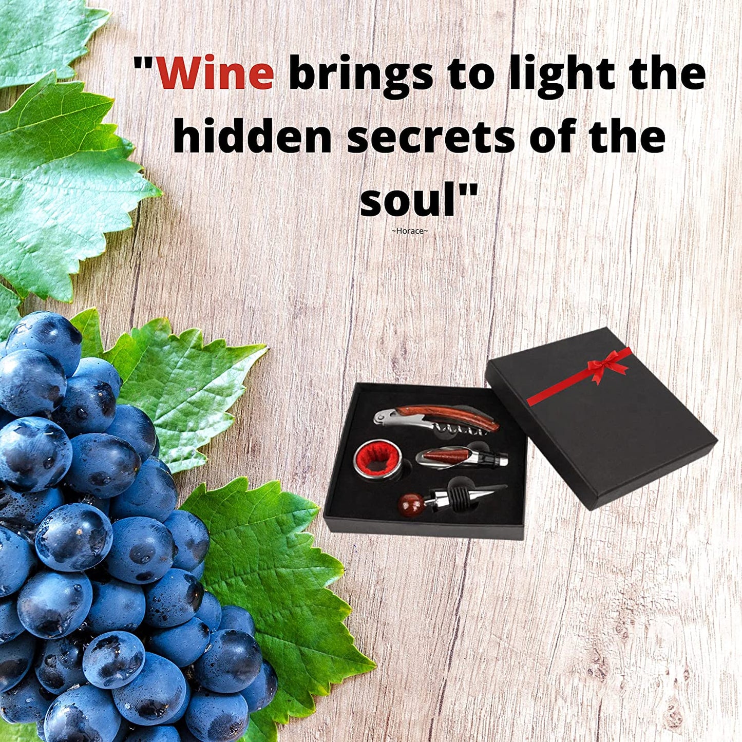 Wine Accessories Set Of 4 Pcs Bottle Opener