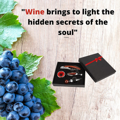 Wine Accessories Set Of 4 Pcs Bottle Opener