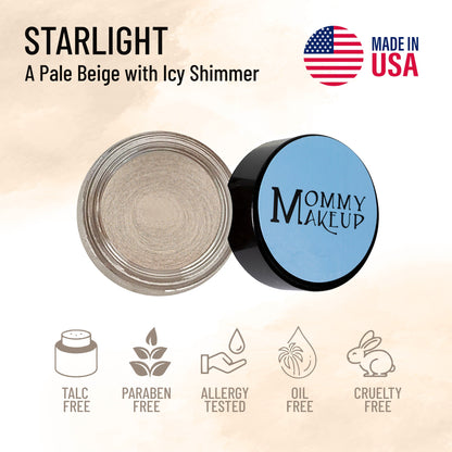 Starlight Any Wear Creme - A Waterproof Multi-tasking creme to powder product for eyes, cheeks & lips. Can be worn anywhere