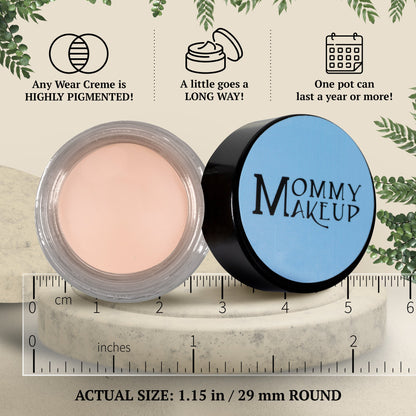 Brighten Up Any Wear Creme - A Waterproof Multi-tasking creme to powder product for eyes, cheeks & lips. Can be worn anywhere