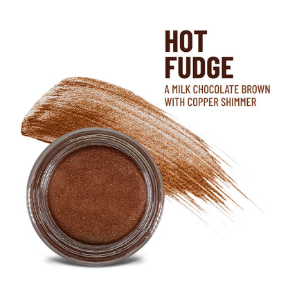 Hot Fudge Any Wear Creme - A Waterproof Multi-tasking creme to powder product for eyes, cheeks & lips. Can be worn anywhere