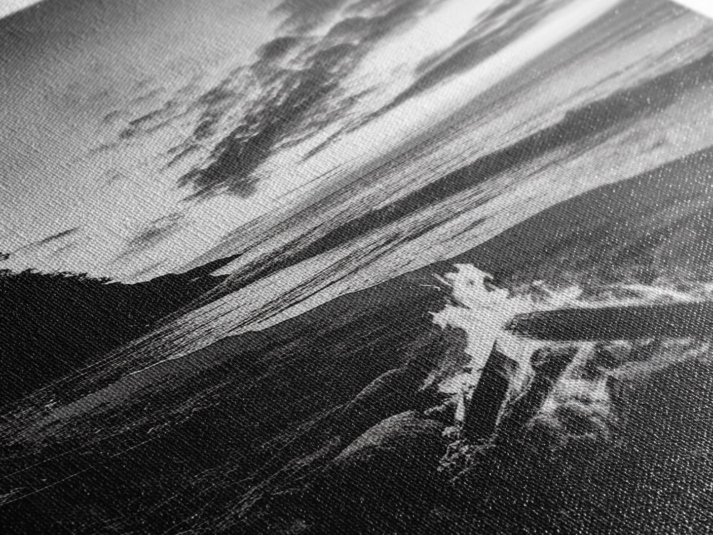 Shoreline fire night, beach flames, evening waves, rustic warmth, Canvas Print, Autumn decor, outdoor adventure minimalist wall art