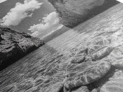 Clear Waterscape, Rocky Shoreline, Tropical Escape, Nature Photography, Framed Canvas Print, Beach House Coastal Wall Art