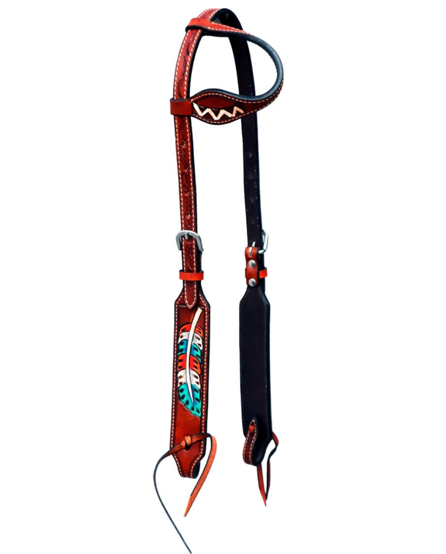 Western Leather One Ear Headstall