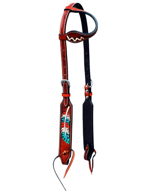 Western Leather One Ear Headstall