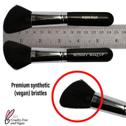 Angled Blush Brush - Hand cut, Vegan, Cruelty-free