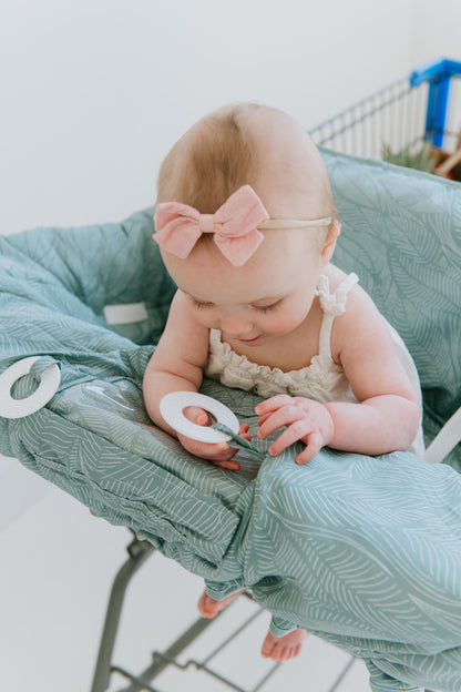 Baby Shopping Cart Cover | Sage Leaves