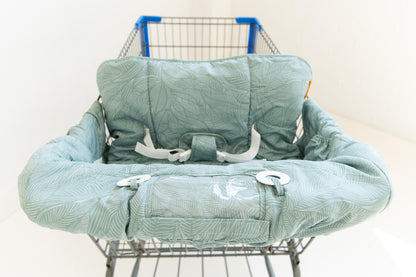 Baby Shopping Cart Cover | Sage Leaves