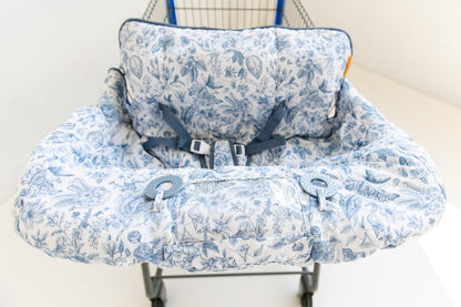 Baby Shopping Cart Cover | Heritage Blue