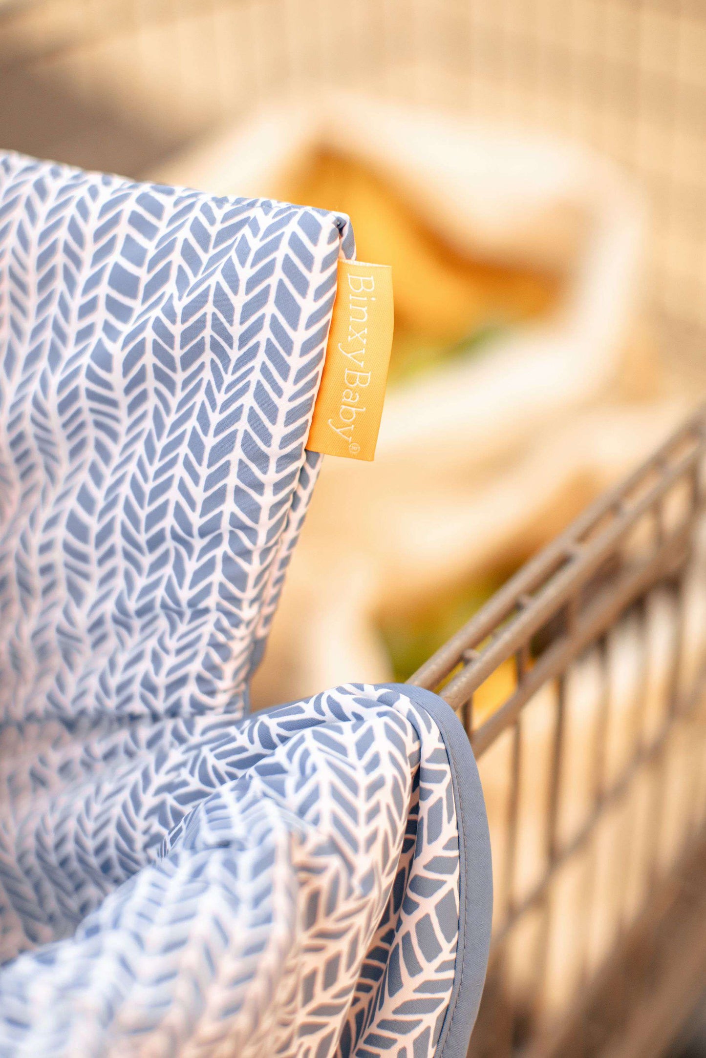 Baby Shopping Cart Cover | Blue Little Arrows Design