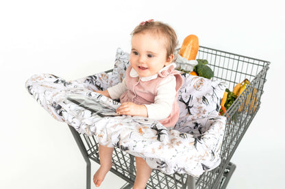Baby Shopping Cart Cover | Coming Up Roses Beautiful Floral Print