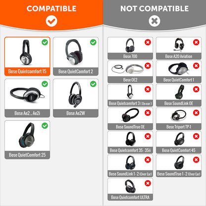 Replacement Earpads For Bose QC15 Headphones