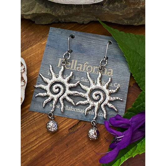 HAMMERED SUN EARRINGS