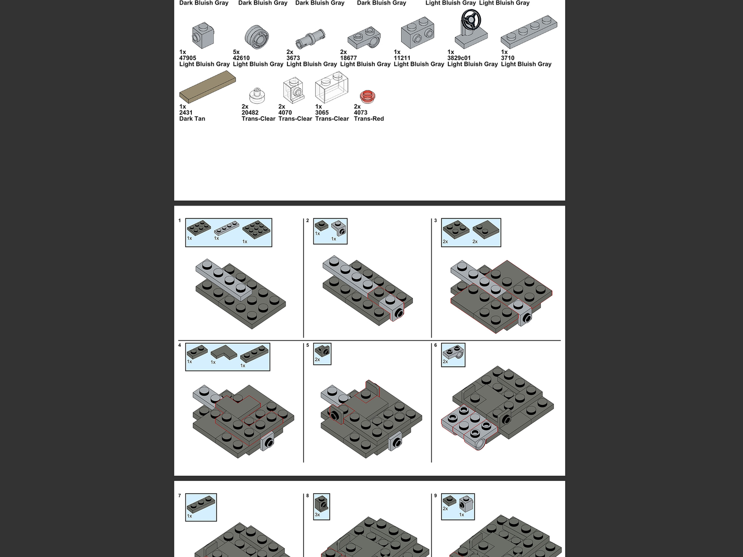 Willys Jeep - Instructions Only