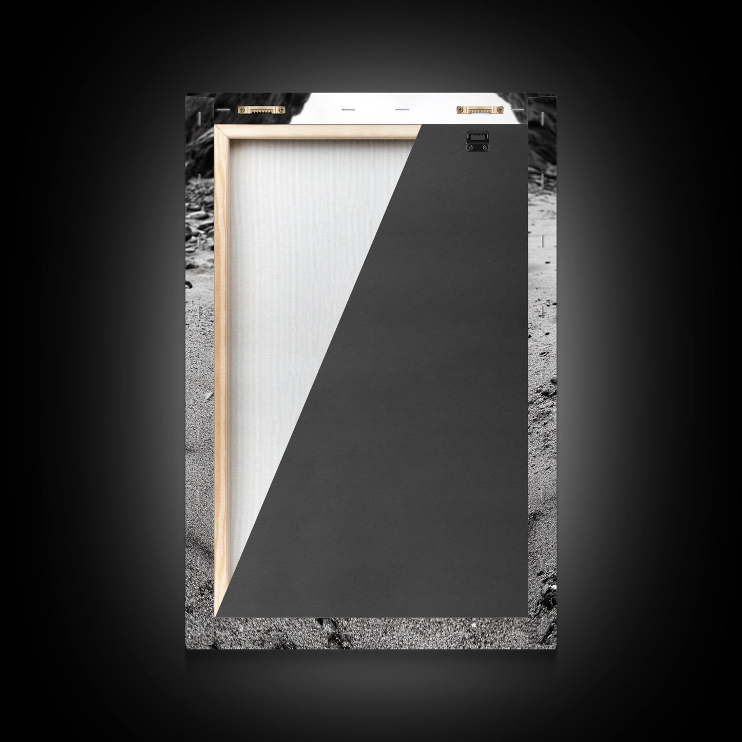 Fossil Rock Shore, Beach Minimalism, Sand Texture Art, Canvas Print, Coastal Wall Art, Natural History Decor, Abstract Earthy Art