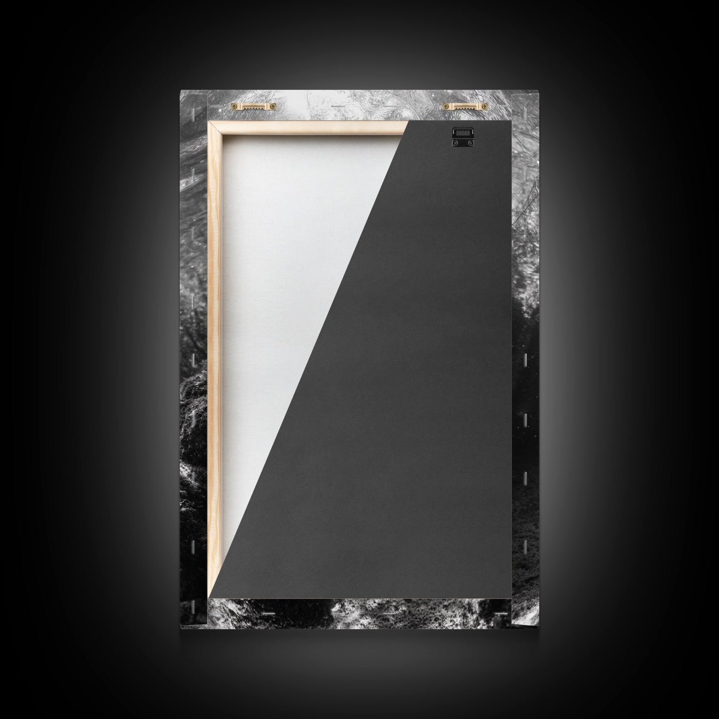 Sunlit Fish, Ocean Rays, Underwater Wonder, Tranquil Sea Life, Framed Canvas Print, Kids Room Decor, Coastal Art, Nautical Home Style