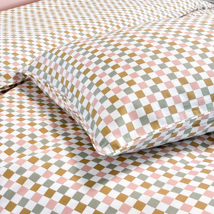 SHNUGGLE Bedding Set Colorful Checker