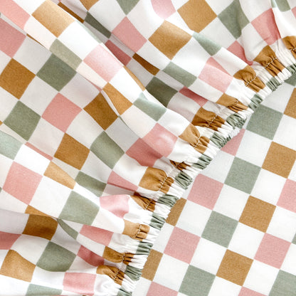 SHNUGGLE Bedding Set Colorful Checker