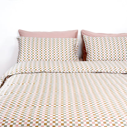 SHNUGGLE Bedding Set Colorful Checker