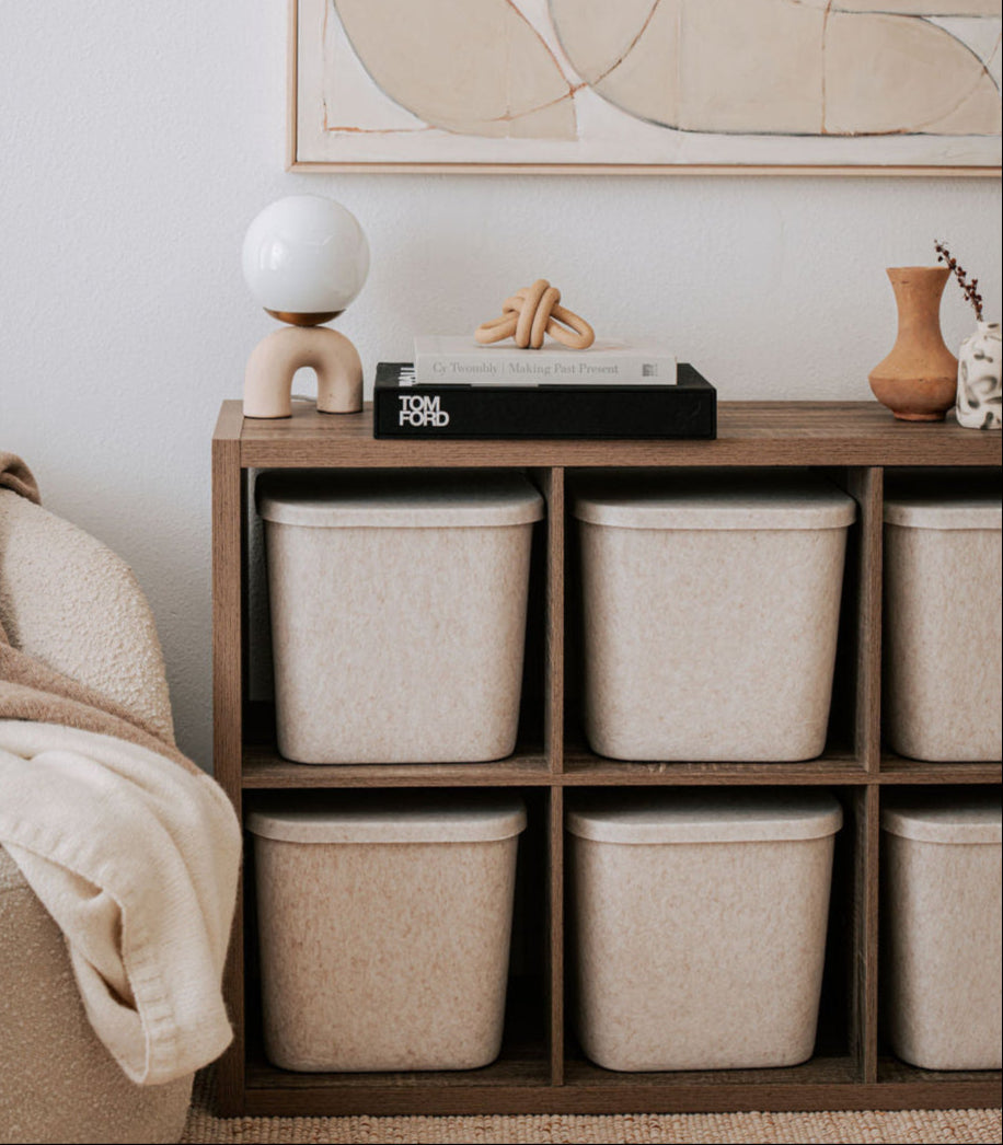 The Sculpted Bin - Original with Lid | Set of 3